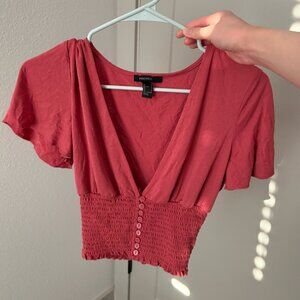 Forever 21 Pink Crop Top